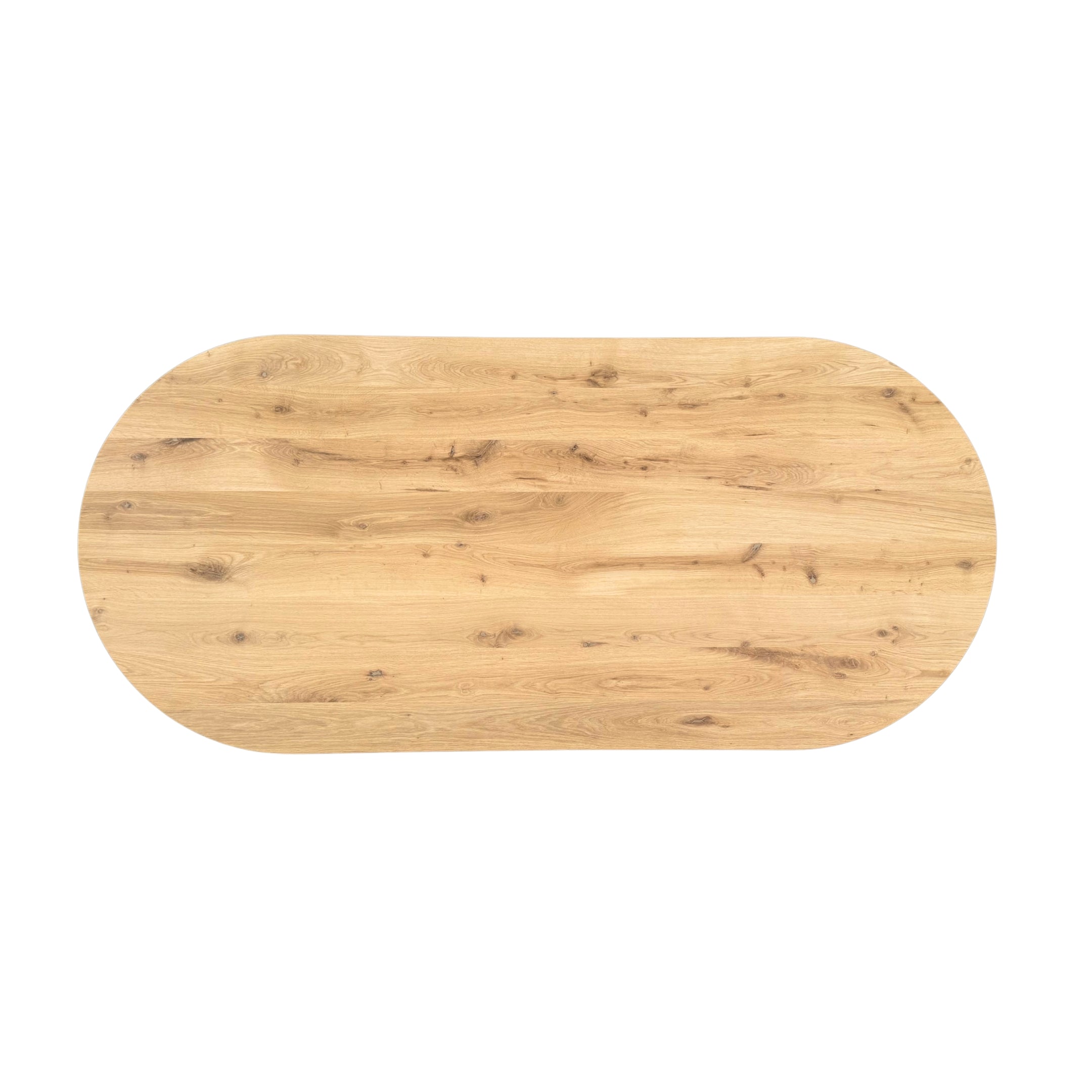 Plat ovaal Tafelblad